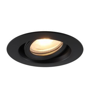Aluminium infälld spotlight badrum svart, Jorin, IP65