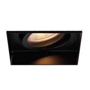 Aluminium infälld spotlight trimlös svart, Royce