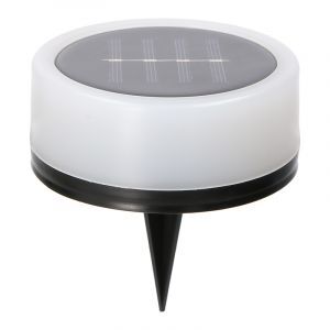 Vit trädgårdsspotlight plast, Nermin, 1W, 2700K LED, IP44