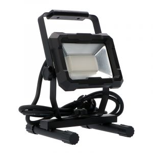Svart arbetslampa aluminium, Branko, 30W, 4000K LED, IP65