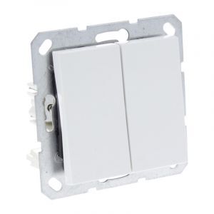 Q-Link S-Line Switch infälld serie, Polar White