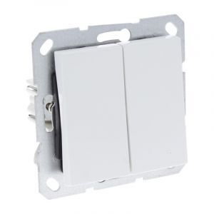 Q-Link S-Line Switch Infälld Switch/Swap, Polar White