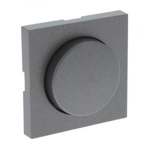 Q-Link S-Line centralplatta med knoppdimmer, svart/antracit
