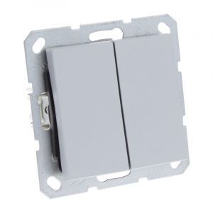 Q-Link S-Line Switch Inbyggd Switch/Swap, Grå/aluminium färgad