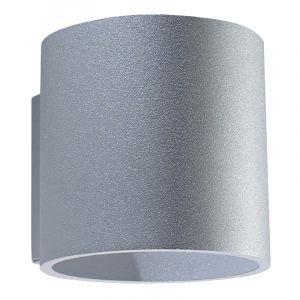 Aluminium up down vägglampa grå, Amely