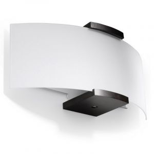 Glas vägglampa brun, Marinus