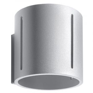 Aluminium up down vägglampa grå, Jamey