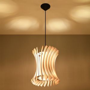 Trä fönsterlampa brun, Goran