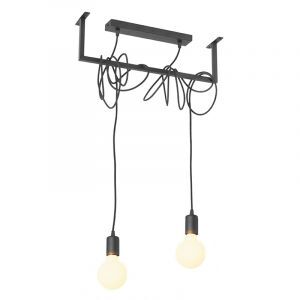 Stål fönsterlampa svart, Lauraine