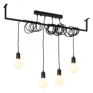 Stål fönsterlampa svart, Lauraine
