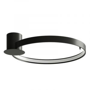 Aluminium plafond svart, Ringo, 30W, 3000K LED