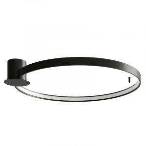 Aluminium plafond svart, Ringo, 50W, 3000K LED