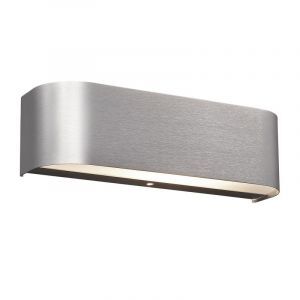 Grå up down vägglampa glas, Tomaso, 3,1W, 3000K LED