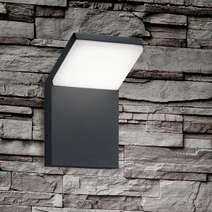 Antracit utelampa modern, Solana, 9W, 3000K LED, IP54