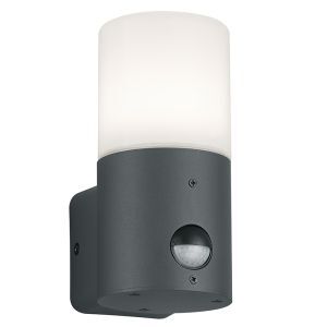 Antracit utomhus vägglampa med rörelsesensor modern, Fjelso, IP44