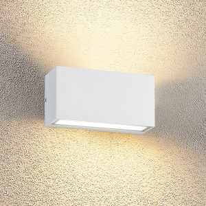 Vit utelampa modern, Seby, 10W, 3000K LED, IP65