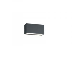 Antracit utelampa modern, Seby, 10W, 3000K LED, IP65