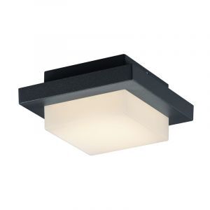 Antracit utelampa aluminium, Bletchley, 3,5W, 3000K LED, IP54