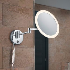 Krom vägglampa modern, Bartje, 3W, 3000K LED, IP44, med brytare