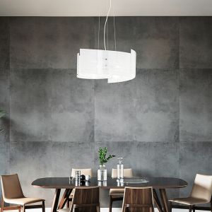 Vit fönsterlampa design, Anna