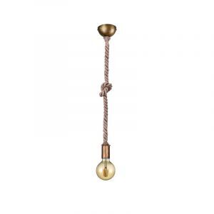 Brons fönsterlampa utan skärm rustik, Inca