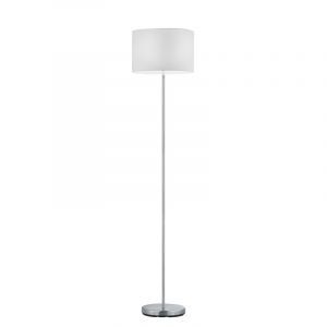 Nickel golvlampa metall, Ledbury, med brytare