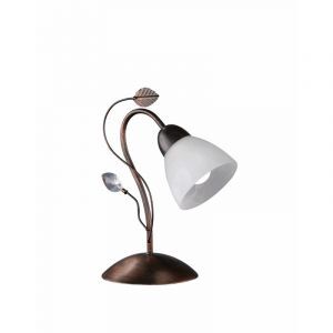Rostfärgad bordslampa klassisk, Astrid, med brytare
