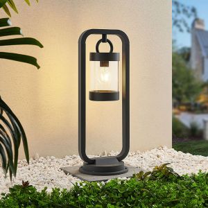 Antracit golvlampa utomhus med skymningssensor modern, Sambesi, IP44