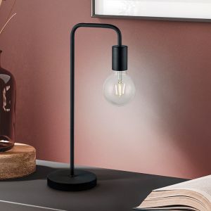 Svart bordslampa modern, Ritual, med brytare