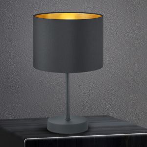 Svart bordslampa modern, Jeany, med brytare