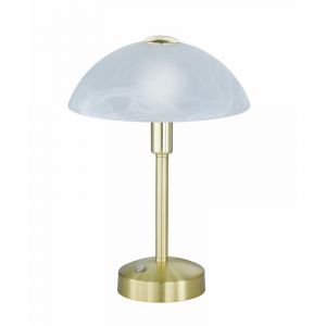 Mässing bibliotekslampa klassisk, Notaris, 4W, 3000K LED, med brytare