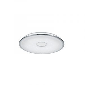 Krom plafond glas, Yailee, 100W, varm till kall vit justerbar LED, met fjärrkontroll