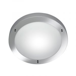 Nickel taklampa badrum glas, Hadleigh, IP44