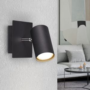 Svart väggspotlight modern, Kaso