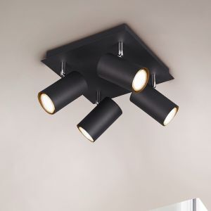 Svart spotlight tak modern, Kaso
