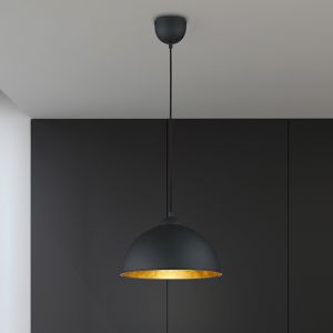 Svart fönsterlampa metall, Lyndee