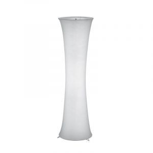 Vit golvlampa metall, Vivy, med brytare