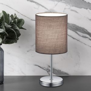 Krom bordslampa modern, Zoe, med brytare