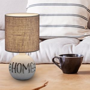 Keramik bordslampa vit, Mosh, med brytare