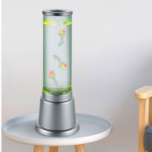 Silver bordslampa barn design, Berke, 6W, 3000K LED, med brytare