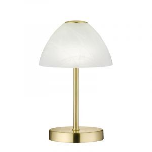 Nickel bordslampa modern, Aaron, 2,5W, 3000K LED, med brytare