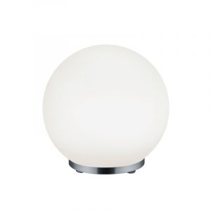 Krom bordslampa modern, Berkant, 5,5W, 3000K LED, met fjärrkontroll