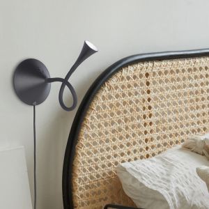 Svart bordslampa modern, Yelaisa, 3W, 3000K LED, med brytare