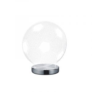 Krom bordslampa design, Berit, 7W, varm till kall vit justerbar LED, med brytare