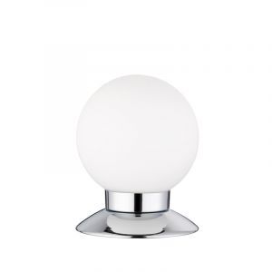 Krom bordslampa modern, Nolan, 3W, 3000K LED, med brytare