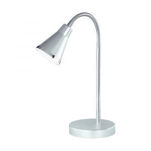 Grå skrivbordslampa plast, Taimi, 3,8W, 3000K LED, med brytare