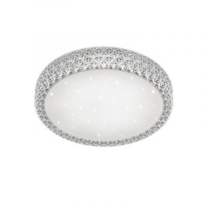 Vit plafond klassisk, Valentina, 27W, varm till kall vit justerbar LED, met fjärrkontroll