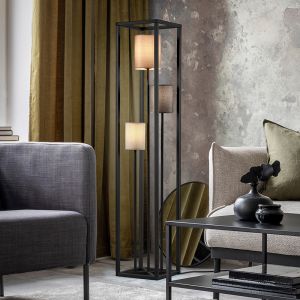 Svart golvlampa modern, Gilano