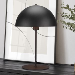 Svart bordslampa modern, Fransisca, med brytare