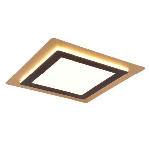 Guld plafond modern, Frans, 46W, varm till kall vit justerbar LED, met fjärrkontroll